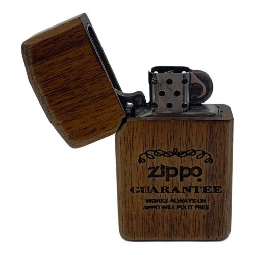 店頭販売済みZIPPOケース　木製　2個セット ZIPPO (ジッポ) オイルライター 2002年製 GUARANTEE 木製ケース