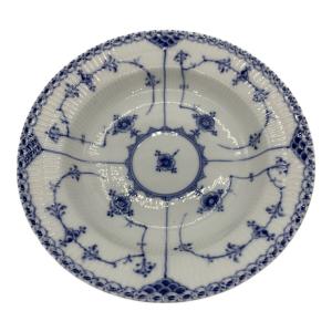 ROYAL COPENHAGEN (ロイヤル・コペンハーゲン) 深皿 キズ有 ブルーフルーテッド・ハーフレース