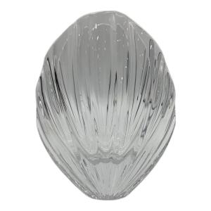 Baccarat (バカラ) シェル型フラワーベース リゴット  キズ有