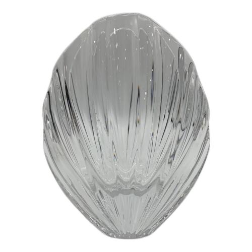 Baccarat (バカラ) シェル型フラワーベース リゴット  キズ有