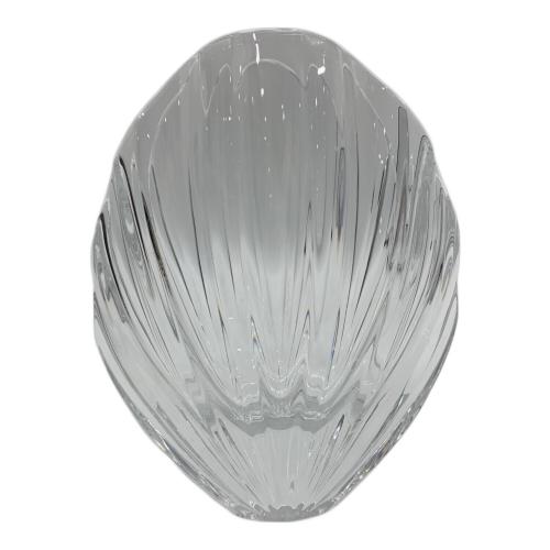 Baccarat (バカラ) シェル型フラワーベース リゴット  キズ有