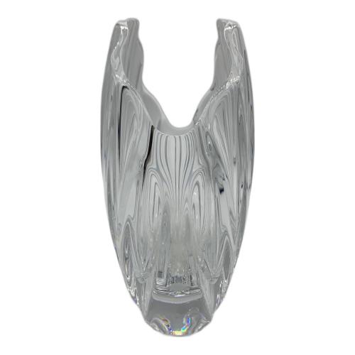 Baccarat (バカラ) シェル型フラワーベース リゴット  キズ有