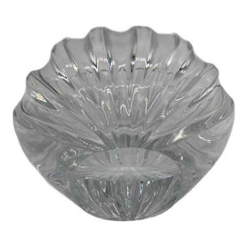 Baccarat (バカラ) シェル型フラワーベース リゴット  キズ有