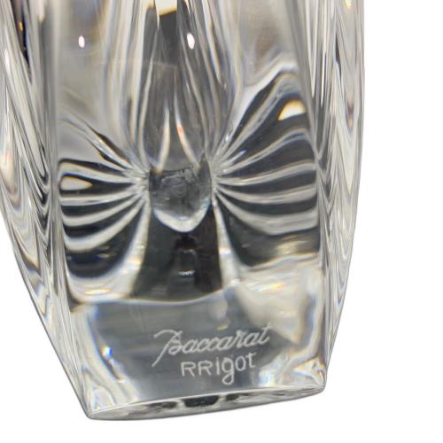 Baccarat (バカラ) シェル型フラワーベース リゴット  キズ有