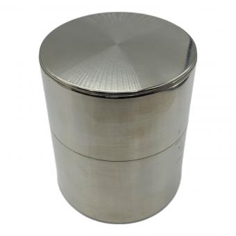 開化堂 (カイカドウ) 茶筒 錻力（ブリキ）平型200g