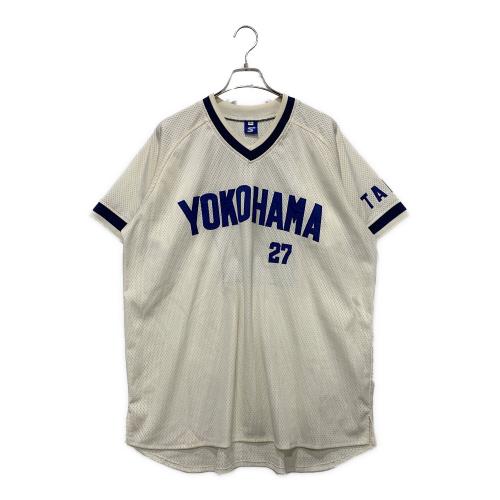 横浜DeNAベイスターズ/大洋ホエールズ　 復刻ハイクオリティレプリカユニフォーム　Lサイズ アイボリー×ネイビー