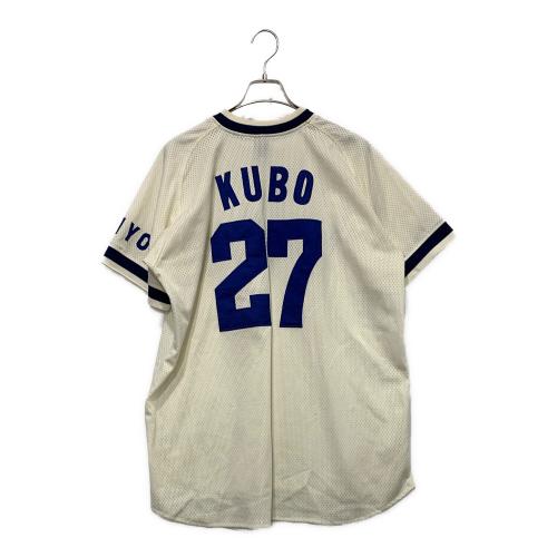 横浜DeNAベイスターズ/大洋ホエールズ　 復刻ハイクオリティレプリカユニフォーム　Lサイズ アイボリー×ネイビー