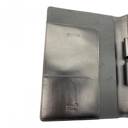 【極美品】モンブラン　MONTBLANK メモ帳　 札入れ レザー ブラック 黒 楽天市場】□新品□未使用□ MONT BLANC モンブラン レザー 手帳カバー