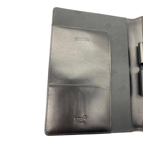 MONTBLANC (モンブラン) レザーノートカバー ブラック