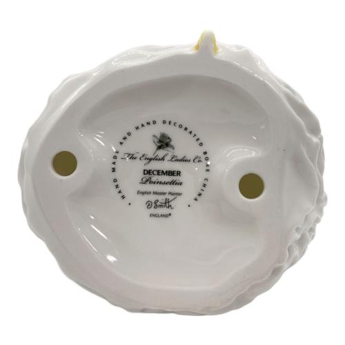 English Ladies Co December Poinsettia フィギュアリン ミニサイズ