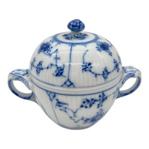 ROYAL COPENHAGEN (ロイヤル・コペンハーゲン) シュガーポット ブルーフルーテッド・プレイン