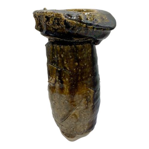 織部焼 花瓶 鯉江良二作