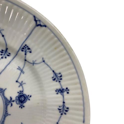 ROYAL COPENHAGEN (ロイヤル・コペンハーゲン) プレート 耳付 キズヨゴレ有 ブルーフルーテッド