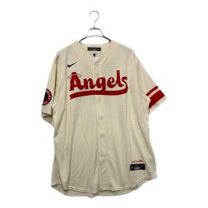 NIKE (ナイキ) 野球ユニフォーム T770-ANCC LOS ANGELES ANGELS メンズ SIZE XL アイボリー×レッド