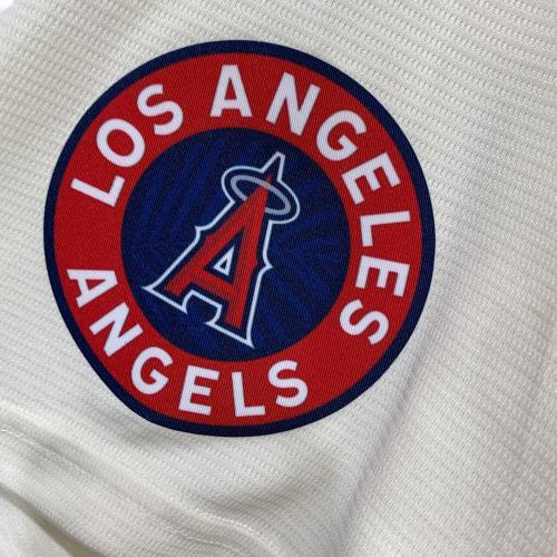 NIKE (ナイキ) 野球ユニフォーム T770-ANCC LOS ANGELES ANGELS メンズ SIZE XL アイボリー×レッド