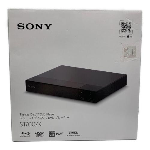 SONY (ソニー) Blu-rayプレーヤー BDP-S1700/K 2025年発売モデル 未開封品/箱にシール跡有