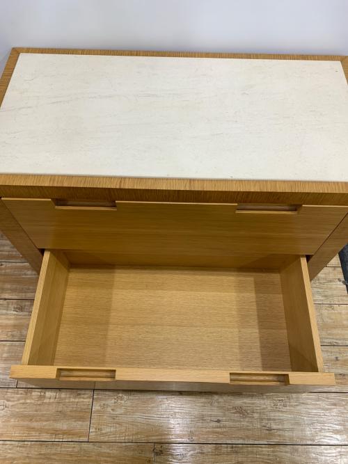 3段チェスト ナチュラル×グレー