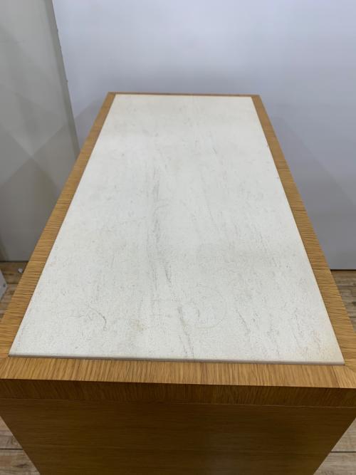 3段チェスト ナチュラル×グレー