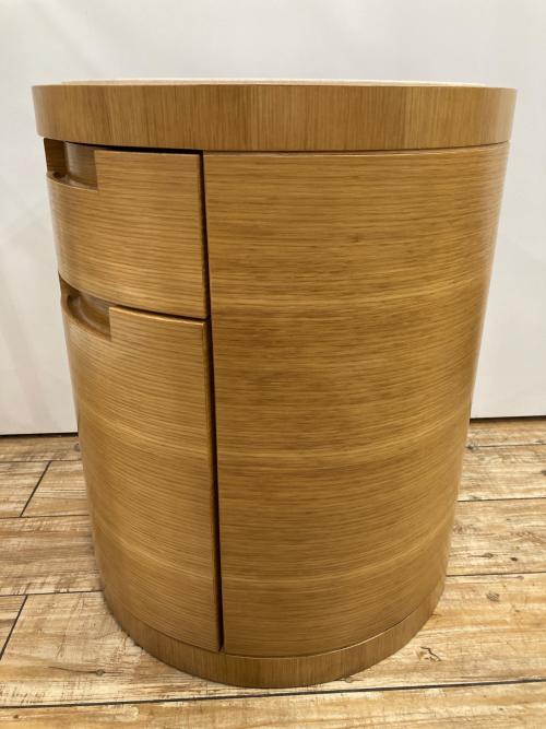 ラウンドナイトチェスト ナチュラル×グレー