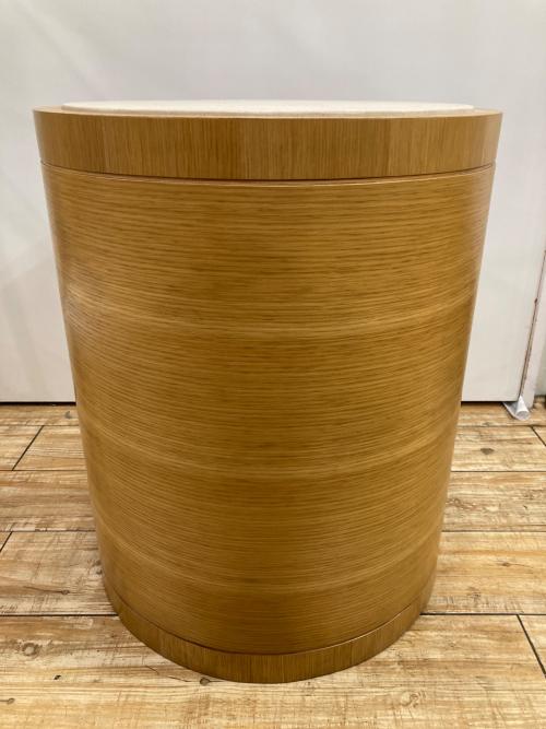 ラウンドナイトチェスト ナチュラル×グレー