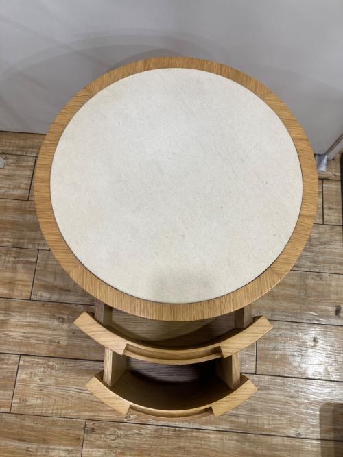 ラウンドナイトチェスト ナチュラル×グレー