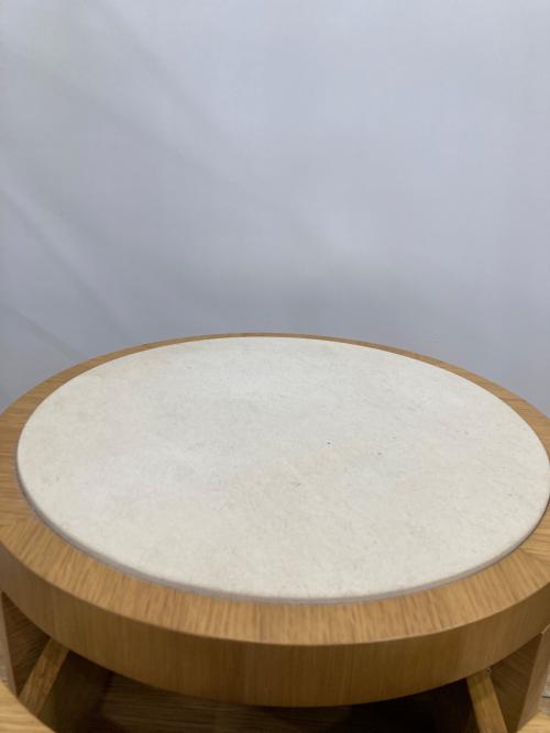 ラウンドナイトチェスト ナチュラル×グレー