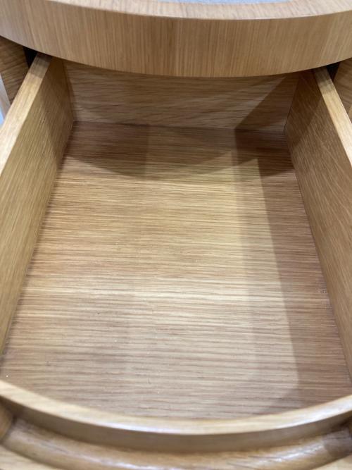 ラウンドナイトチェスト ナチュラル×グレー