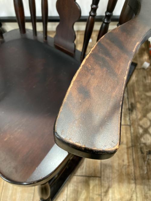 北海道民芸家具 (ホッカイドウミンゲイカグ) ロッキングチェアー ブラウン