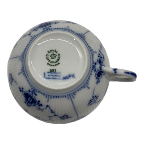 ROYAL COPENHAGEN (ロイヤル・コペンハーゲン) カップ&ソーサー ブルーフルーテッド・ハーフレース