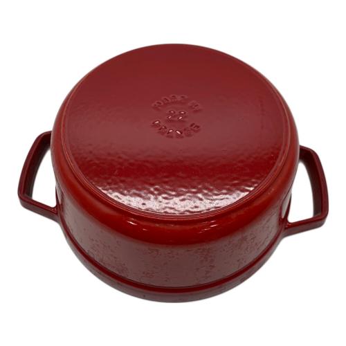 Staub (ストウブ) 鍋 22cm レッド LA COCOTTE