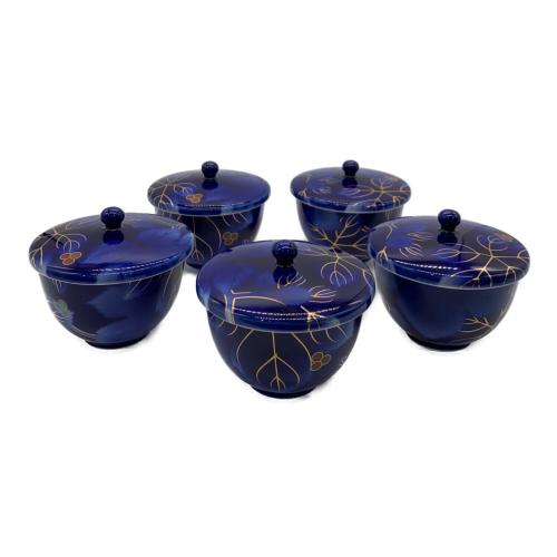 深川製磁 (フカガワセイジ) 茶器揃え　瑠璃葡萄　
