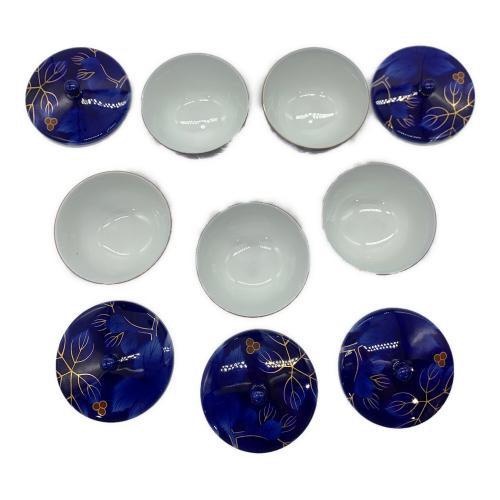 深川製磁 (フカガワセイジ) 茶器揃え　瑠璃葡萄　