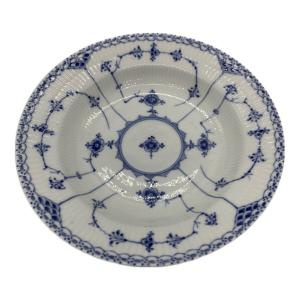 ROYAL COPENHAGEN (ロイヤル・コペンハーゲン) 深皿 キズ有 ブルーフルーテッド・ハーフレース