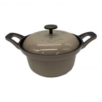 Staub (ストウブ) 両手鍋 12cm グレージュ ヴィンテージシリーズ