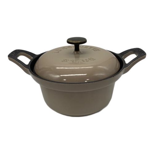 Staub (ストウブ) 両手鍋 12cm グレージュ ヴィンテージシリーズ