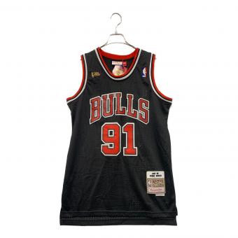 MITCHELL & NESS (ミッチェルアンドネス) メッシュタンクトップ CHICAGO BULLS DENNIS RODMAN 91番 メンズ SIZE M ブラック×レッド