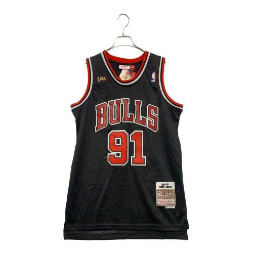 MITCHELL & NESS (ミッチェルアンドネス) メッシュタンクトップ CHICAGO BULLS DENNIS RODMAN 91番 メンズ SIZE M ブラック×レッド