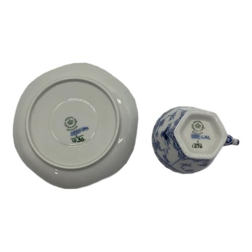ROYAL COPENHAGEN (ロイヤル・コペンハーゲン) コーヒーカップ&ソーサー 顔付き ブルーフルーテッド・フルレース