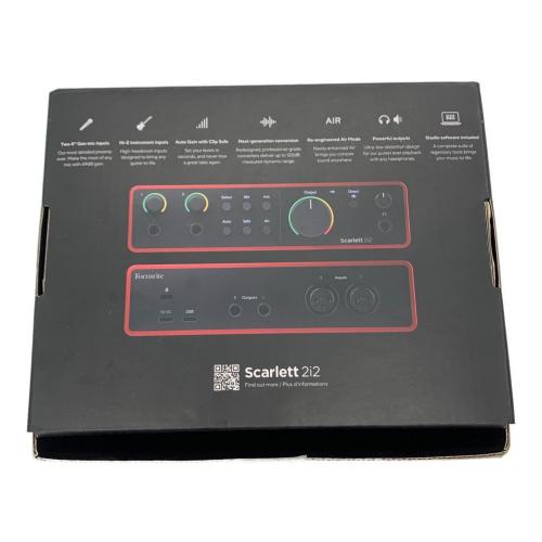 Focusrite (フォーカスライト) オーディオインターフェイス SCARLETT 2i2 4th gen