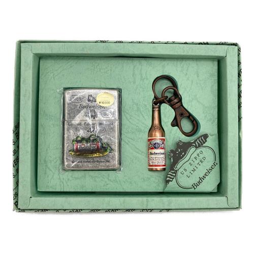 ZIPPO (ジッポ) オイルライター 1999年 Budweiser カエル リミテッドエディション/キーホルダーセット @