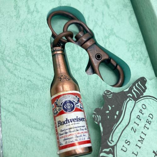 ZIPPO (ジッポ) オイルライター 1999年 Budweiser カエル リミテッドエディション/キーホルダーセット @