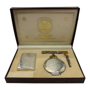 ZIPPO (ジッポ) オイルライター 2003年製 AMERICAN SPIRITウォッチセット