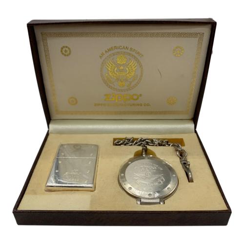 ZIPPO (ジッポ) オイルライター 2003年製 AMERICAN SPIRITウォッチセット