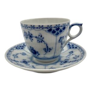 ROYAL COPENHAGEN (ロイヤル・コペンハーゲン) カップ&ソーサー ブルーフルーテッド・ハーフレース
