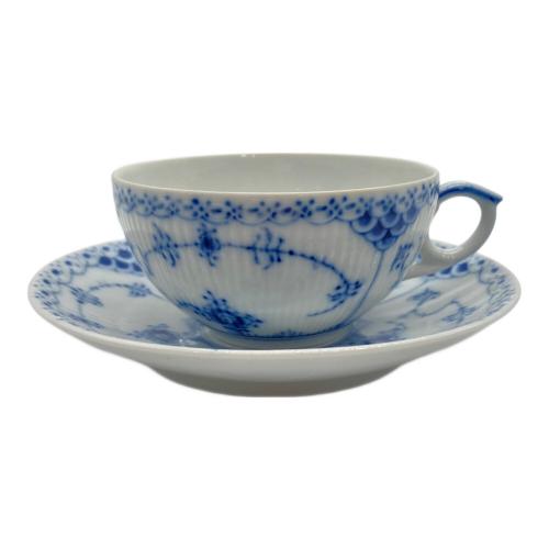 ROYAL COPENHAGEN (ロイヤル・コペンハーゲン) ティーカップ&ソーサー ブルーフルーテッド・ハーフレース