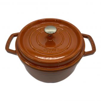 Staub (ストウブ)　ピコ・ココット・ラウンド 22cm オレンジ