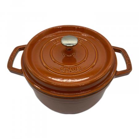 Staub (ストウブ) ピコ・ココット・ラウンド 22cm オレンジ