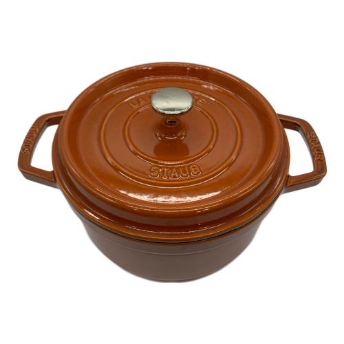 Staub (ストウブ)　ピコ・ココット・ラウンド 22cm オレンジ