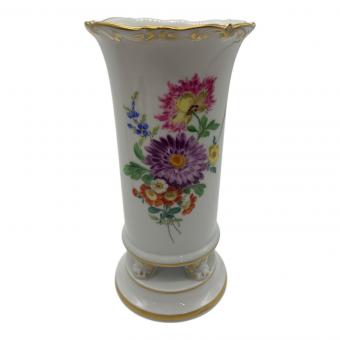 Meissen (マイセン) 金彩フラワーベース 花柄 四つ脚