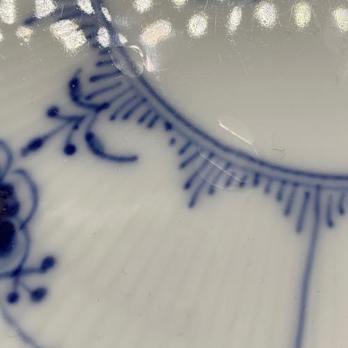 ROYAL COPENHAGEN (ロイヤル・コペンハーゲン) プレート 26cm カケ・凹み・キズアリ有 ブルーフルーテッド・ハーフレース